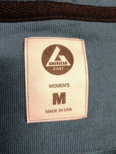 American Giant klassischer Hoodie mit durchgehendem Reißverschluss Damen Medium grün hergestellt in den USA EUC 👌 - Bild 4 von 8