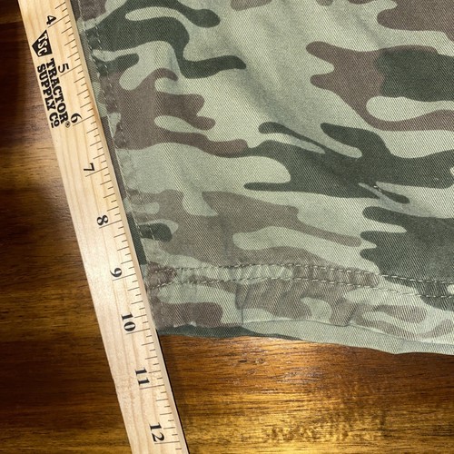 Steve & Barry's Cargo Shorts Mens 38 Green Camouflage Drawstring - Picture 7 of 8