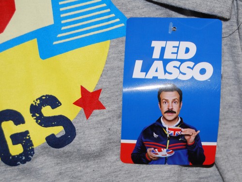 NWT Ted Lasso Men's Gray Diamond Dogs LS T-Shirt sz S - Picture 12 of 13