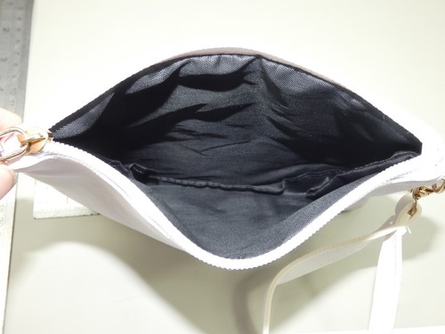 Ladies handbag clutch bag Multicolour with hand strap size 15cm x 20cm (T212) - Picture 5 of 6