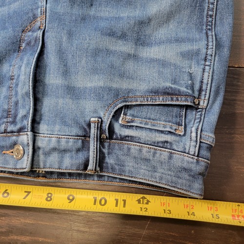 White House Black Market The Sculpt Womens Straight Crop Distressed Jeans Sz 6  - Picture 14 of 16