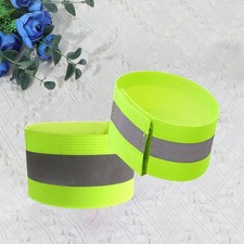 2 Pcs Running Reflective Wristbands Gear for Walking