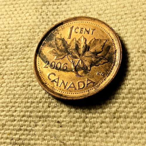 2006 Canadian Cent Broadstruck Error - Picture 3 of 4