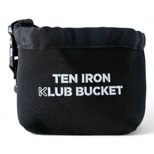 10 Iron Klub Golf Club and Golf Ball Cleaning Bag. Black V2
