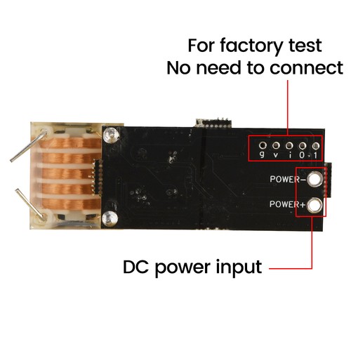 DC 12V bis 20KV Hochfrequenz AC Hochspannungsmodul Boost Spule für Zündung - Bild 4 von 14