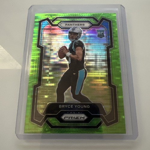 2023 Panini Prizm - Rookie Neon Green Pulsar Prizm #311 Bryce Young (RC)