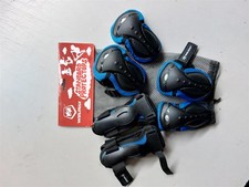 Winmax Kinder Protektoren für Ellenbogen, Handgelenk und Knie, 6er Set, Blau/Sch