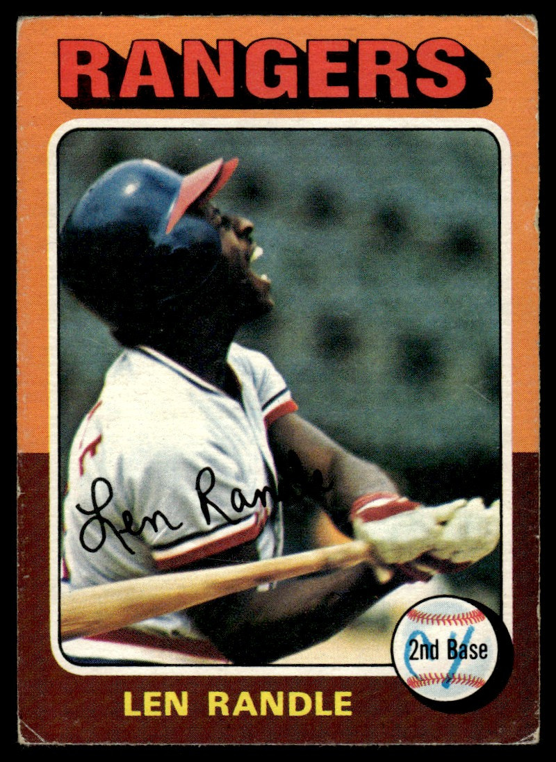 1975 O-Pee-Chee Len Randle Texas Rangers #259