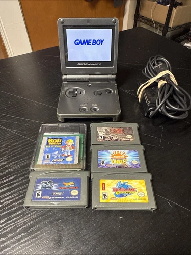 Nintendo Game Boy Advance SP Handheld System - Graphite With Charger 101 Model