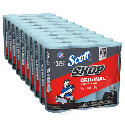 #ad Scott Shop Towels Original Blue Shop Towels Bundle of 10 3 Packs 10 30 rolls $79.99