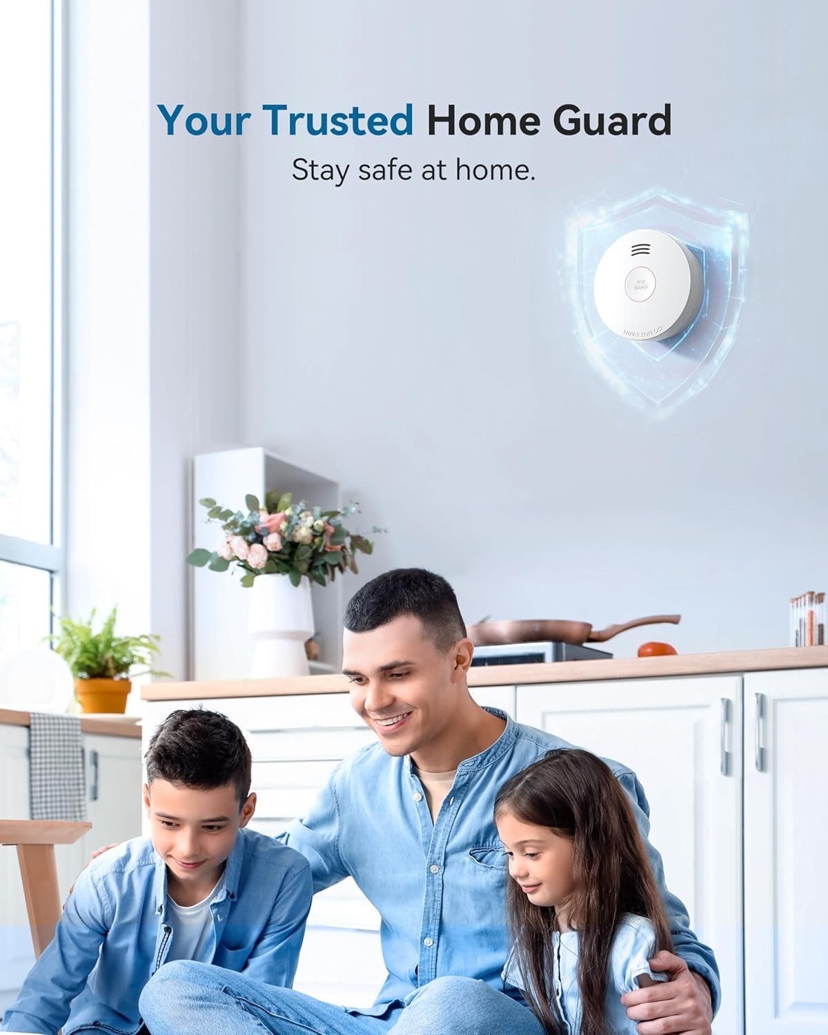 NEW Arrival SITERWELL Compact 10 Year Battery Powered Smoke Detector 3 Pack