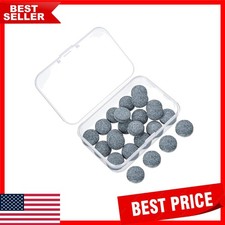 20 Pcs 13mm Billiard Pool Cue Tips with Elegant Storage Box for Seamless Play