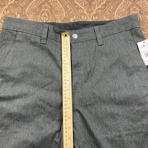 Volcom Chino Flat Front Shorts Mens 32 Gray Vmonty Stretch Gray 10" Inseam Loose - Picture 6 of 9