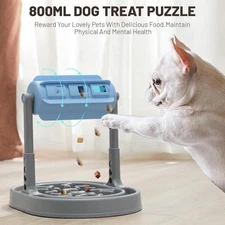 Interactive Dog & Cat Treat Puzzle Toy, Stimulating Pet Slow Feeder IQ Training