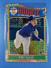Roki Sasaki 2025 Bowman #ROY-10 Mojo Refractor RC Los Angeles Dodgers