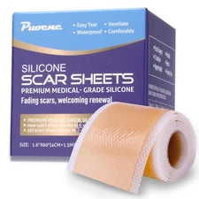 Silicone Scar Sheets & Tape for Surgical Scares, C-Section, Tummy Tuck | Keloid