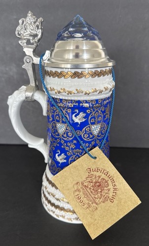 Stein Bavaria Bayern Keramik und Kristall König Ludwig II 1995 detailliert 10" hoch - Bild 24 von 24