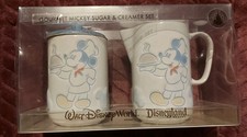 Vintage Authentic Original Disney World Gourmet Mickey Sugar & Creamer Set Boxed