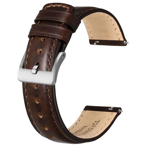 Leder Uhrenarmband - Square Tail Style, 18 mm 20 mm 22 mm Breite Band, Schnellverschluss - Bild 18 von 48