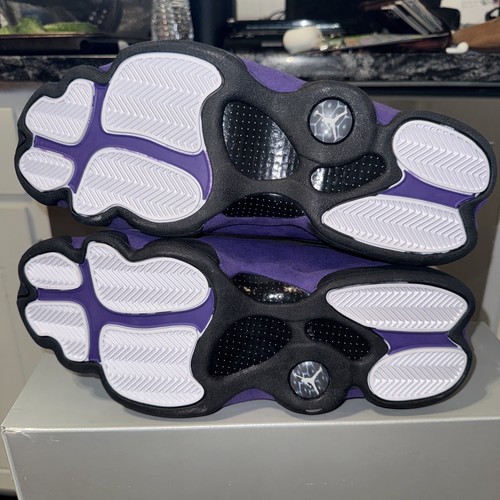 Air Jordan 13 Retro Negro/Púrpura Cancha-Blanco DJ5982-015 Para hombres Talla 12 - Imagen 5 de 8