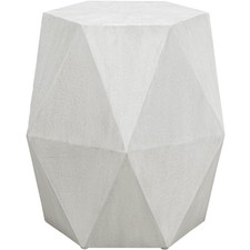 Uttermost 25273 Volker 18 X 18 inch Fresh White Accent Table