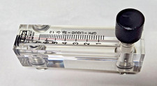 King Instrument 75303122C02 Acrylic Tube Flowmeter With Valve, 0-7 GPH, 1/4"NPT