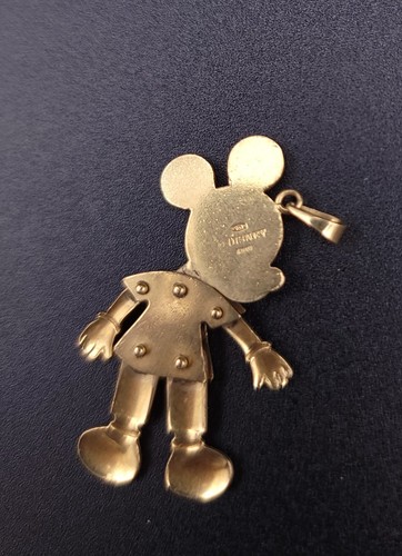 Vintage Disney 18kt Yellow Gold Fully Articulating Mickey Mouse Pendant - Picture 8 of 10