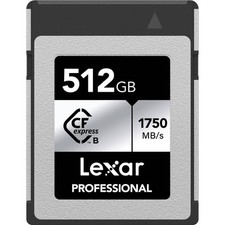 Lexar 512GB Professional Cfexpress Type B Card Silver Series