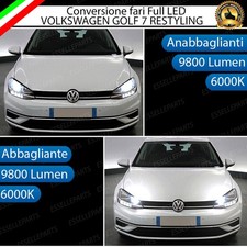 CONVERSIONE A LED VW GOLF 7.5 RESTYLING 19600 LUMEN CANBUS 6000K BIANCO
