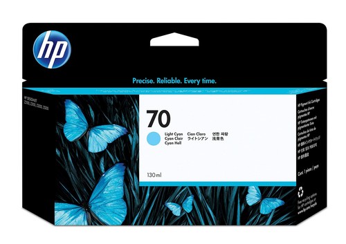 HP Original No.70 Light Cyan Ink Cart 130ml - 第 1/5 張圖片