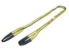 1" x 8' Polyester Lifting Sling Flat Eye w/ Protective Sleeves | 1,600 lb WLL