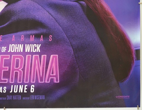 BALLERINA (2025) Original Cinema Quad Poster (teaser) Ana de Armas, Keanu Reeves - Picture 5 of 6