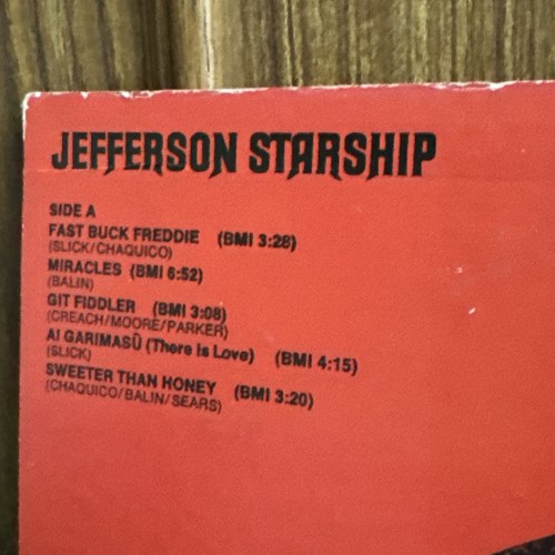 Jefferson Starship Red Octopus LP Grunt AYL1-3660 1981 EX/EX Play Graded - Picture 3 of 8