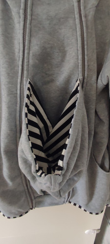 Schwangerschafts Jacke, Jacke Für Mama Und Baby, Grau, Größe L - Bild 3 von 7