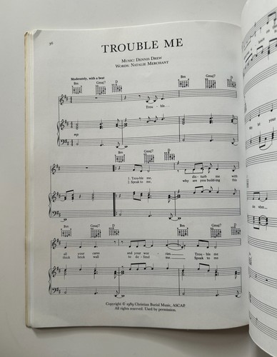 10,000 MANIACS Blind Man's Zoo - Songbook for Piano/Guitar with Chords - Picture 7 of 7