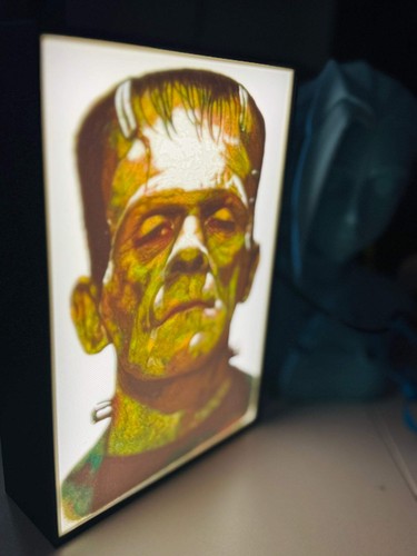 Frankenstein's Monster - LED Light Up Sign - USB Powered - Picture 3 of 3