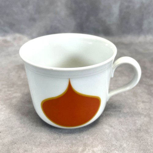 2 RARAS Seltmann Weiden Baviera W. Alemania Taza de Té Naranja Lágrima Gota Porcelana MCM - Imagen 2 de 7