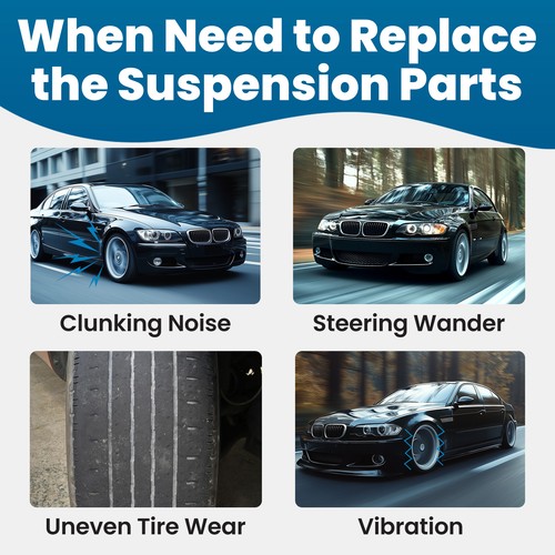 8x Suspension Kit Front Struts w/Control Arms for 2011-2013 for BMW 335is 11373 - Picture 3 of 13