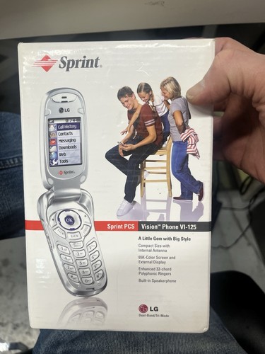 Vintage LG Sprint PCS VI-125 Flip Phone NEW Sealed Box 2000s Collector NOS - Picture 5 of 8