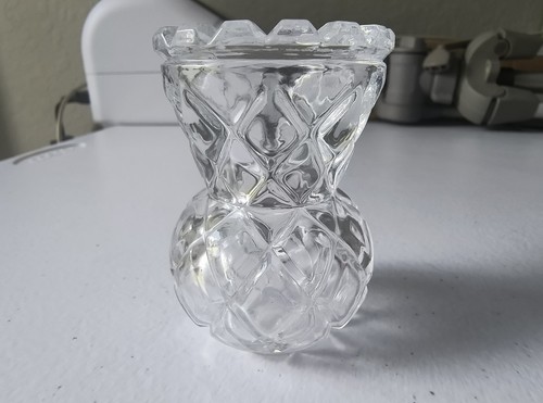Vintage Glas Kristall Zahnstocher Halter - Bild 3 von 16