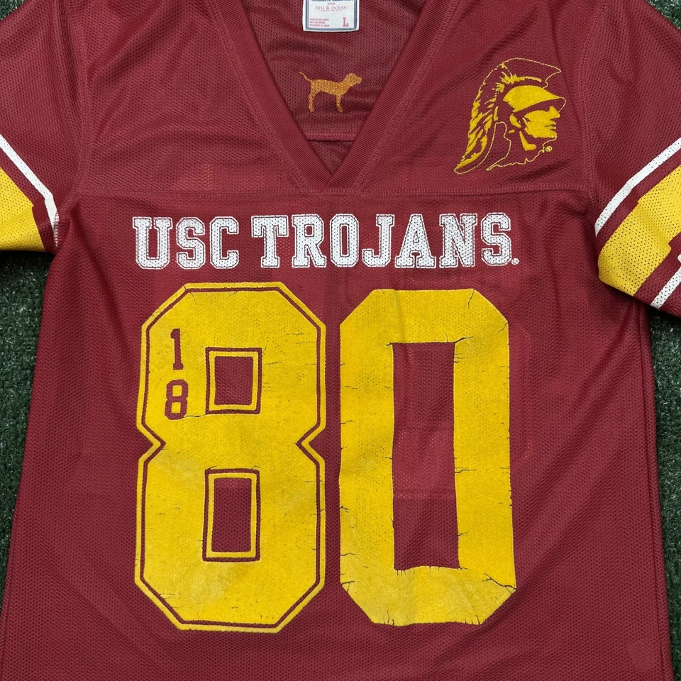 Camiseta de fútbol americano USC Trojans Victoria's Secret para mujer talla L roja manga corta Foto 3 de 4