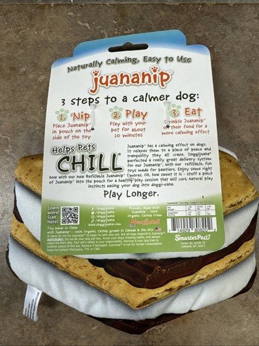 Doggijuana Get Outside S'mores With Dognip Dog Toy Refillable Natural Calming - Bild 2 von 2