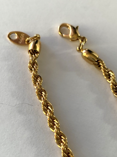 Vintage Avon Seil Kette Armband 6" goldfarben klassisch stapelbar - Bild 5 von 6