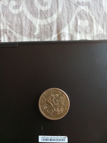 Sacagawa Infant Jean Baptiste United States Of America Wide Rim $1 Rare Coin - Picture 2 of 2