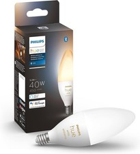 Philips Hue 40W Candle-Shaped LED Bulb - White Ambiance- 1 Pack - 450LM - E12 -