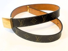 Louis Vuitton Belt M6800 Color Brown Monogram 79-91cm Ladies Authentic