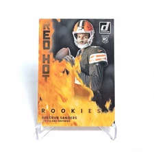 Shedeur Sanders 2025 Panini Donruss Red Hot Rookies (RC) #RHR-SDS- Browns
