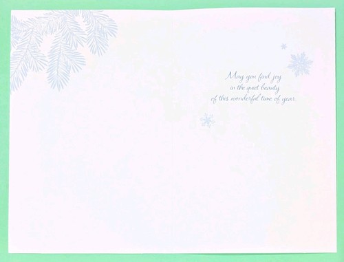 NUEVA Tarjeta de Navidad American Greetings Holiday MAY YOU FIND JOY IN 5.5" x 8.5" - Imagen 3 de 5
