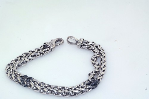 David Yurman Teile Stücke Sterlingsilber Doppelstrang Armband Herren