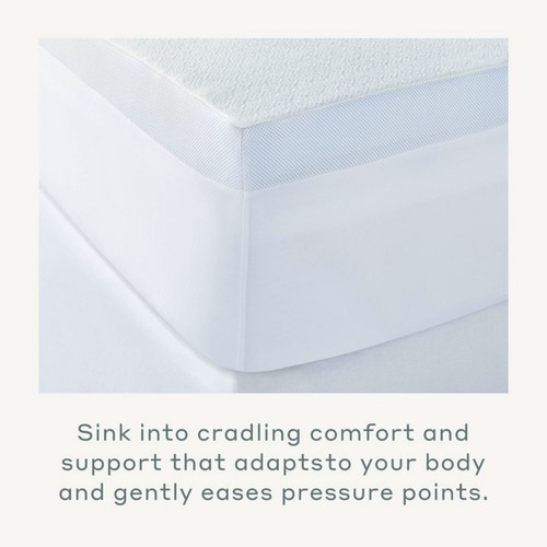 Casaluna Foam Mattress 3" Topper Pressure Relief Motion CertiPUR QUEEN (NEW) - Picture 4 of 5